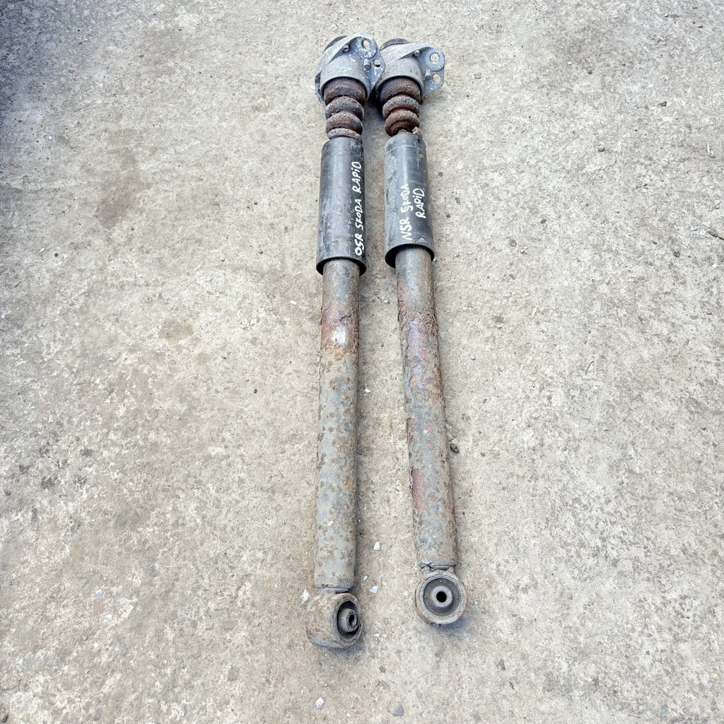 Skoda Rapid 1.6 TDI 2012-2019 Rear Shock Absorbers Pair OSR NSR 6R0513425