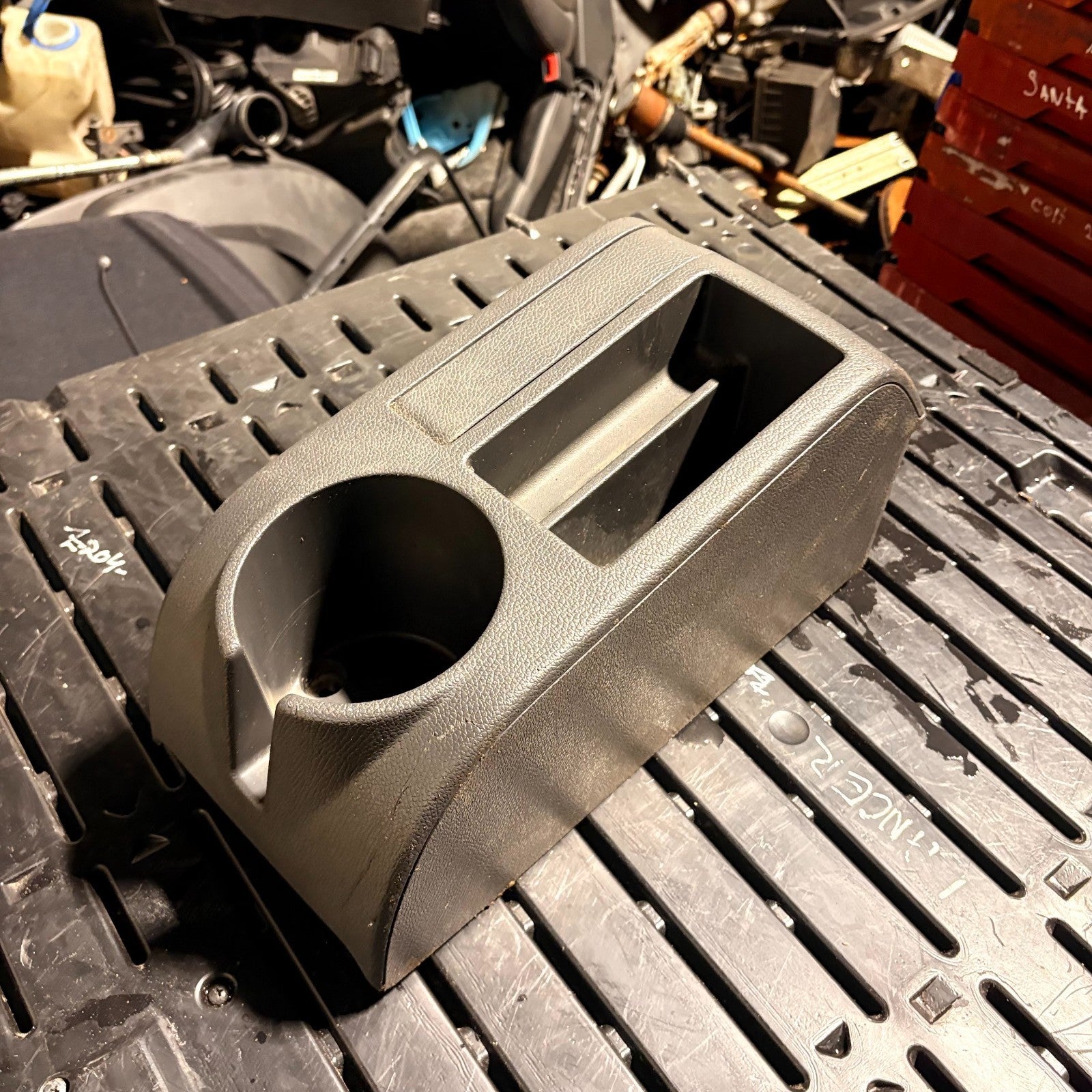 VW Golf Rear Centre Console Cup Holder Handbrake Trim Black 1K0863323C