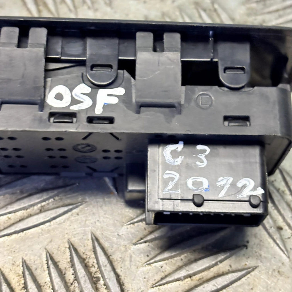 Citroen C3 2009-2016 Front Right RHD Driver Window Mirror Switch 96637529XT