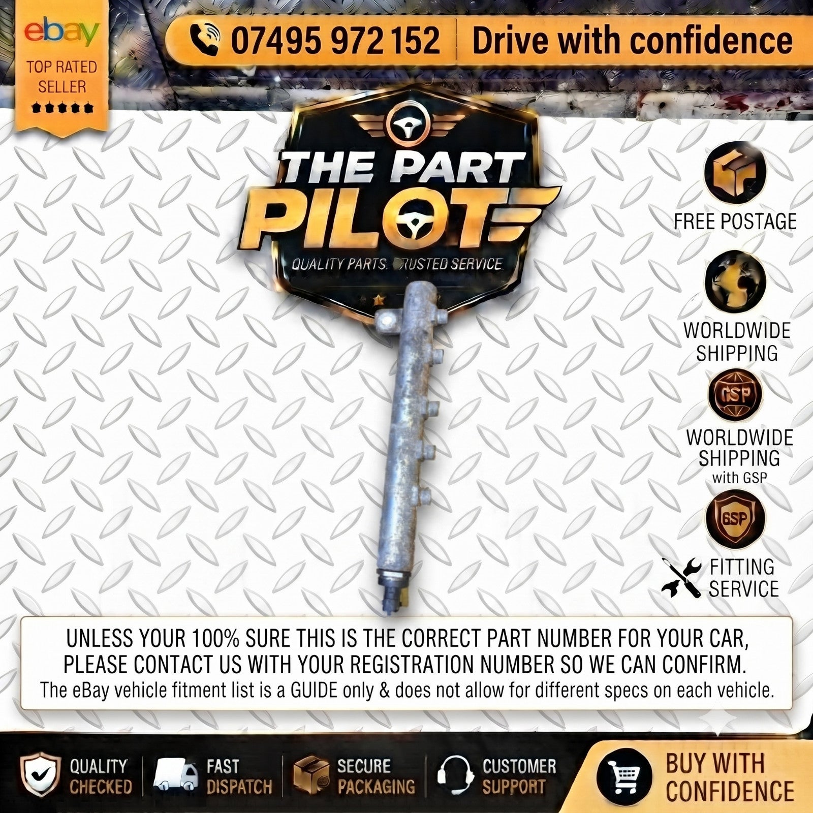 Fiat Doblo Punto Idea Lancia Musa 1.9 JTD Diesel Fuel Rail 0445214052 55200265