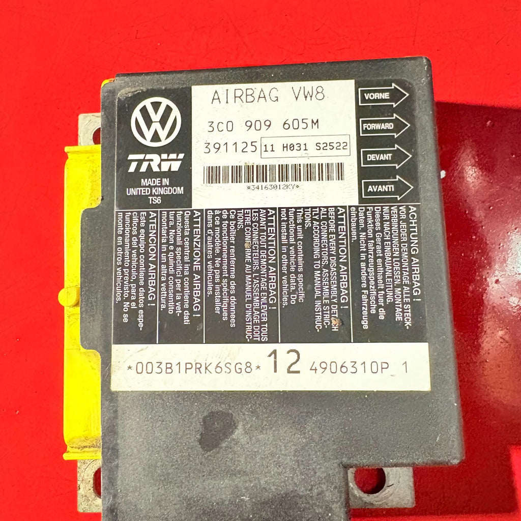 VW PASSAT B6 2005-2010 CRASH CONTROL MODULE ECU UNIT 3C0909605 3C0 909 605M