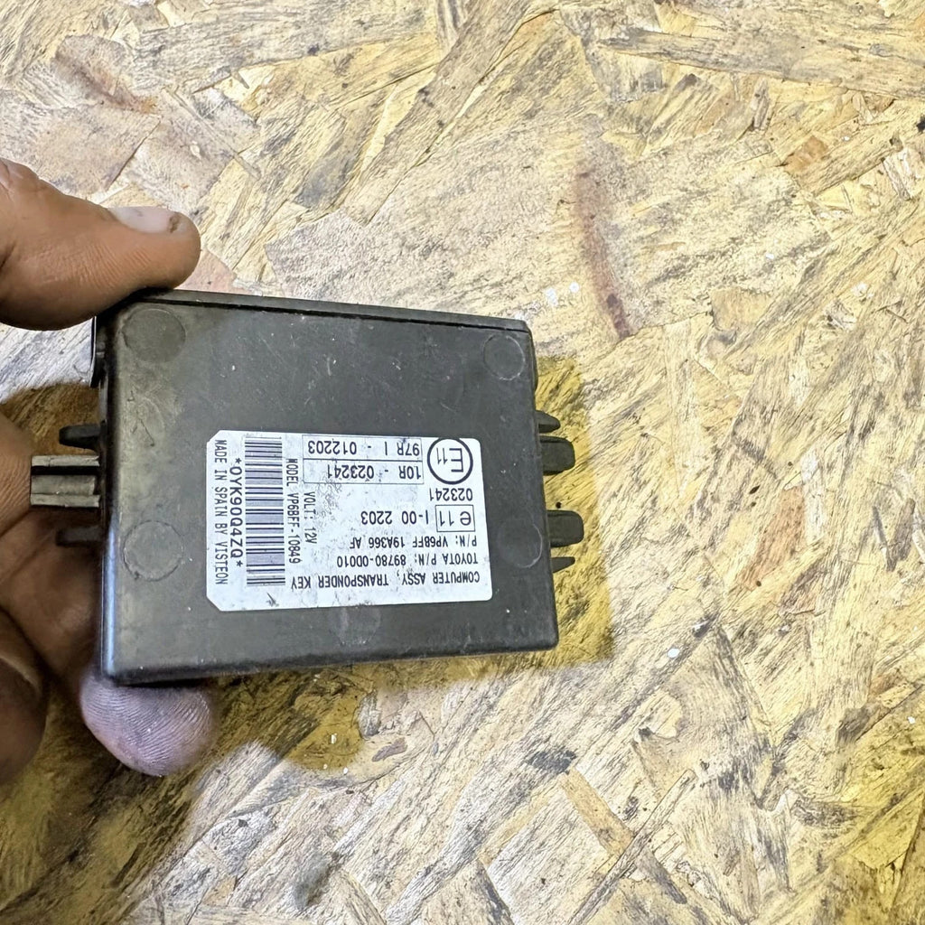 TOYOTA YARIS MK2 05-11 IMMOBILISER TRANSPONDER KEY CONTROL UNIT ECU 89780-00010