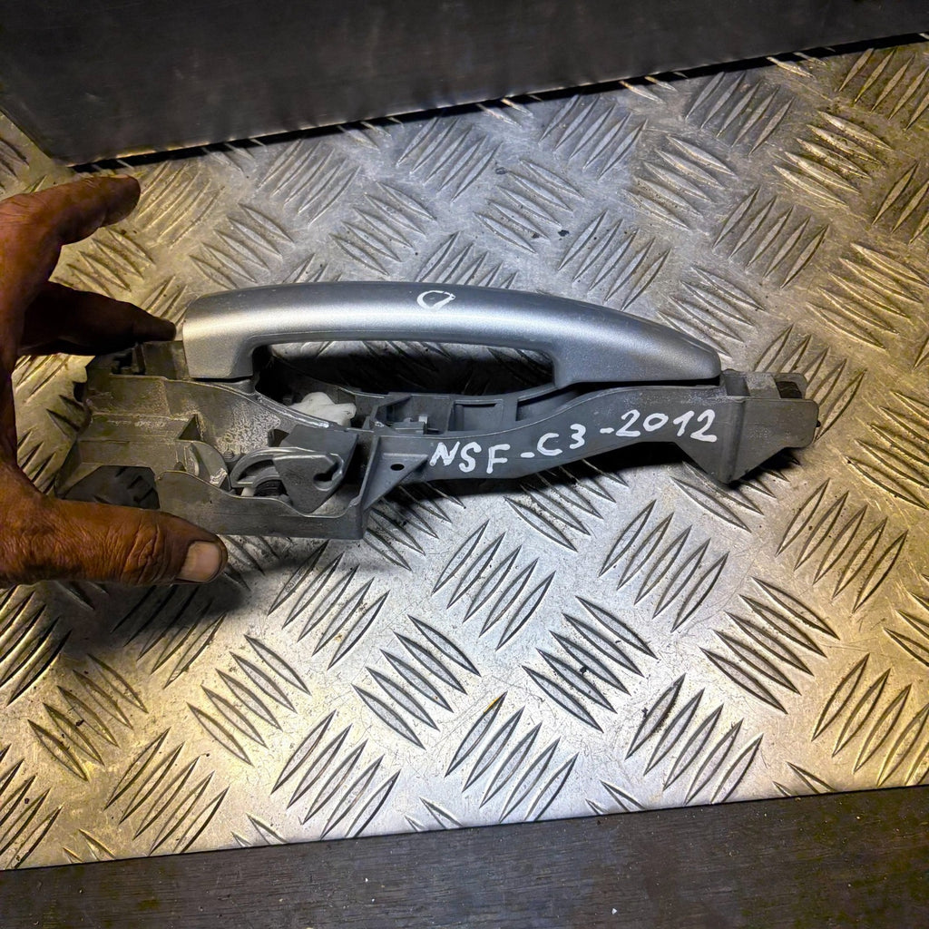 Citroen C3 Mk2 2009-2016 Front Left Exterior Door Handle Silver 111671ZP5G1 9684