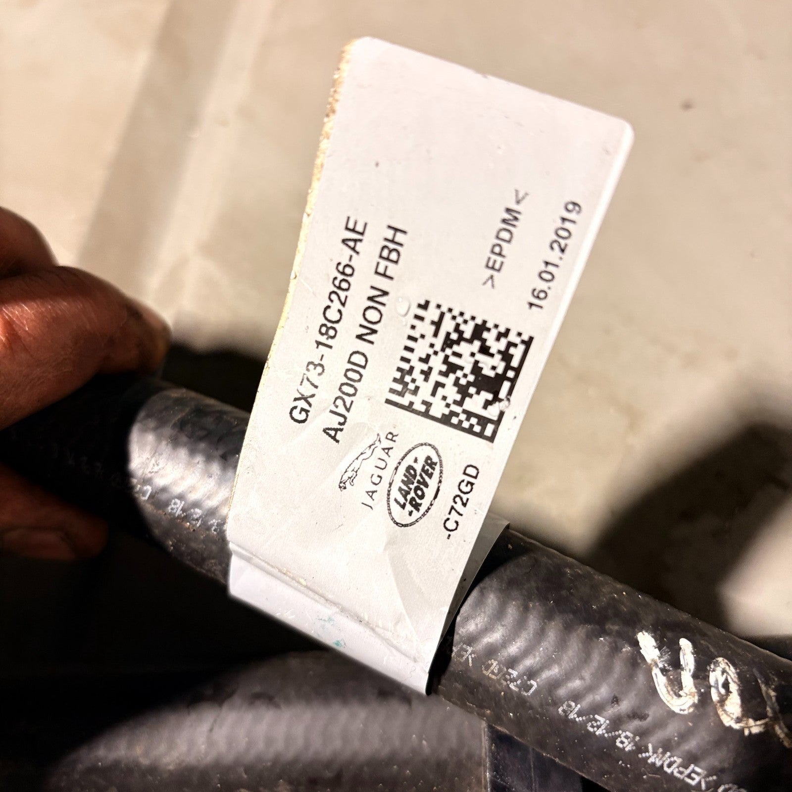 Range Rover Velar L560 2.0D Heater Coolant Hose Pipes GX73-18C266-AE AJ200D 2019