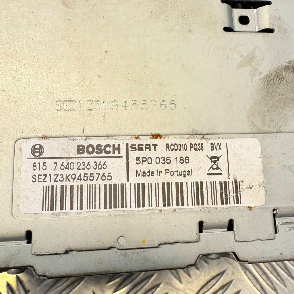 SEAT LEON/ALTEA Multi-Media Display Radio Stereo no CODE-5P0 035 186