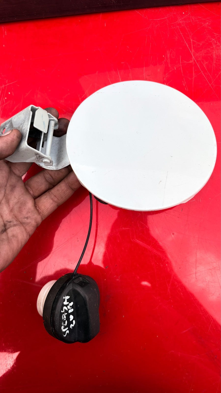 Suzuki Splash Fuel Filler Flap Cover Door Cap White 2018-2024