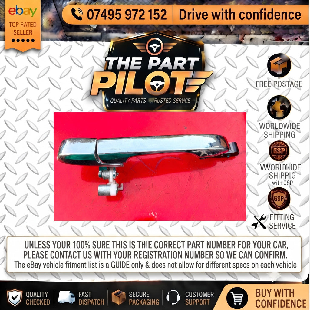 Honda CR-V MK3 2006-2012 Left Front Chrome Outer Door Handle NSF Passenger