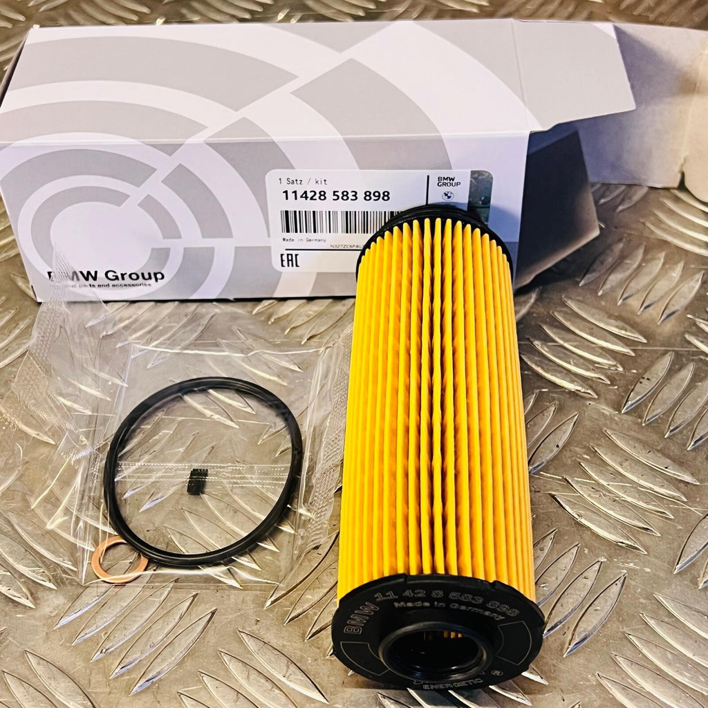 BMW Oil Filter Element Kit 11428583898 2015-2021 B58/B57 11427826799 Genuine