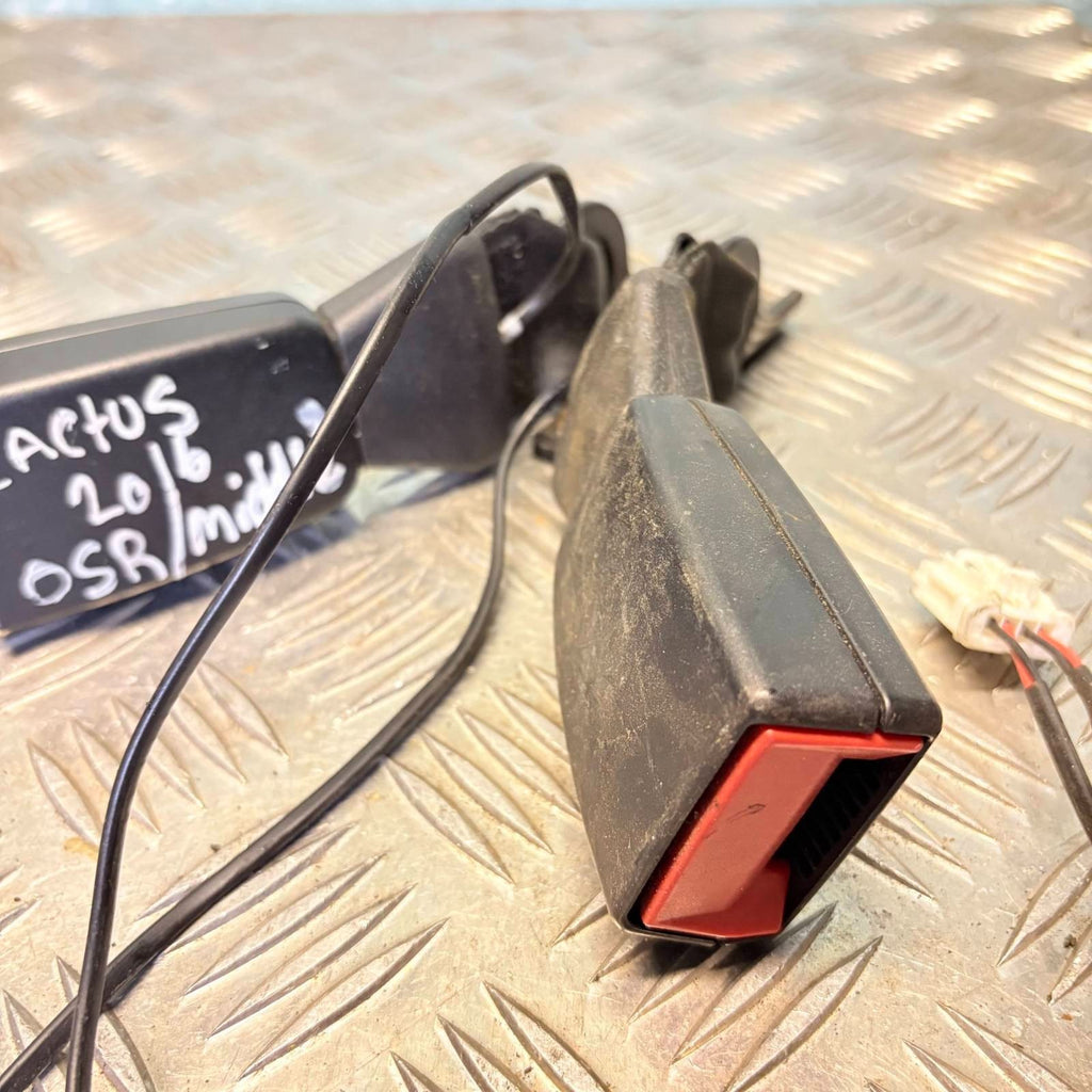 CITROEN C4 CACTUS SEAT BELT BUCKLE TWIN REAR CENTRE 98059713XT 2016