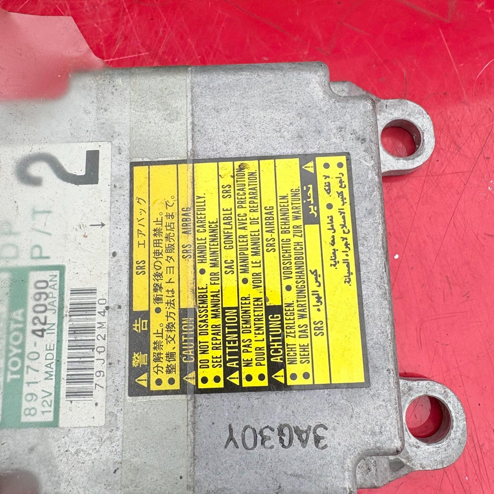 2001 TOYOTA RAV 4 AIRBAG ECU CONTROL MODULE 89170-42090