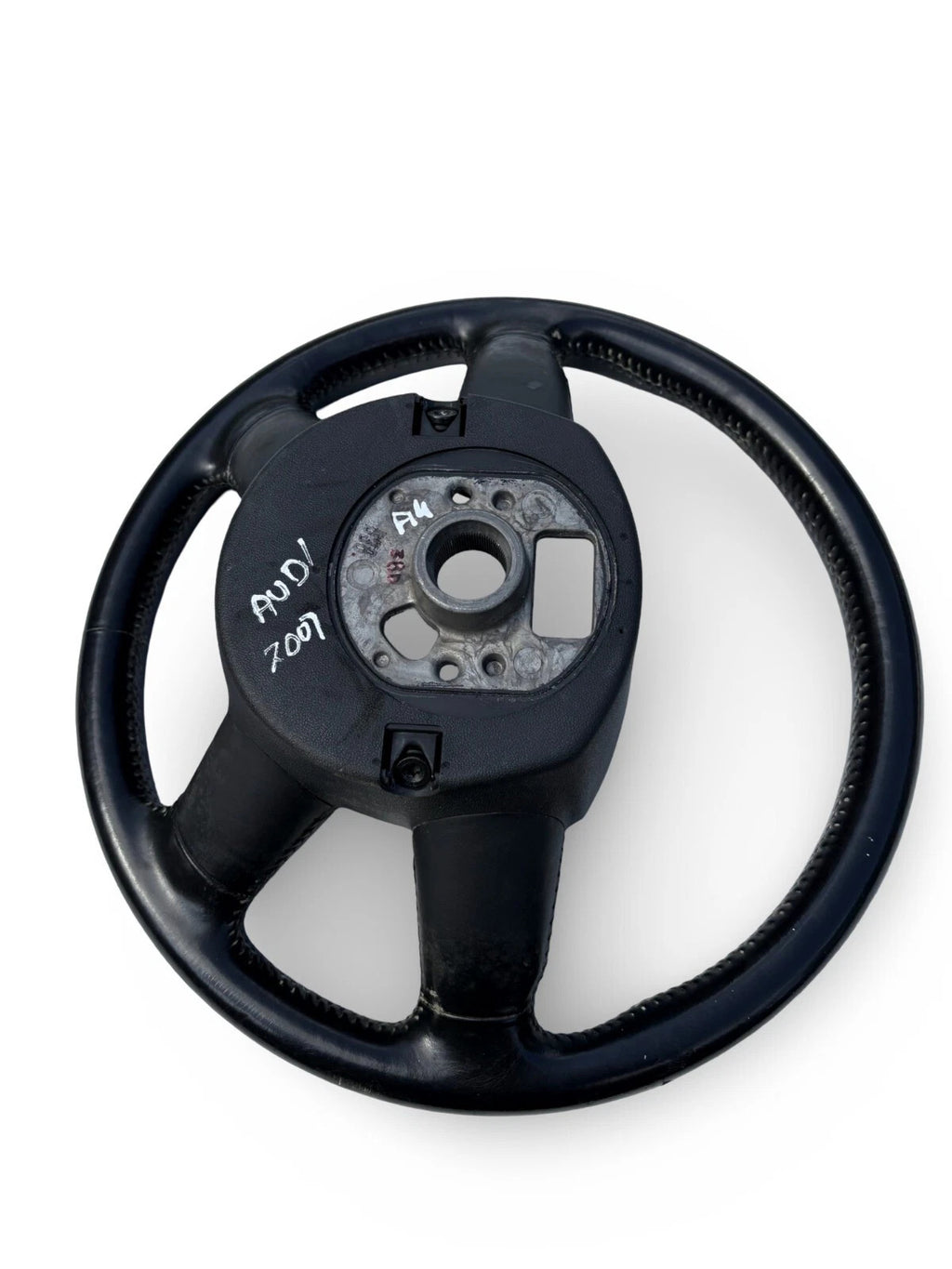Audi A4 B7 Steering Wheel Leather 2007 4F0124 Black | Clean Condition