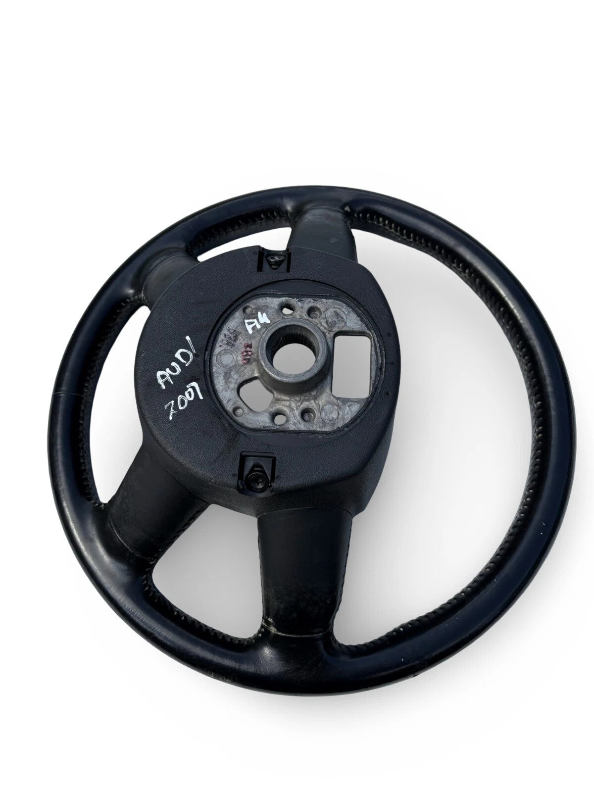 Audi A4 B7 Steering Wheel Leather 2007 4F0124 Black | Clean Condition