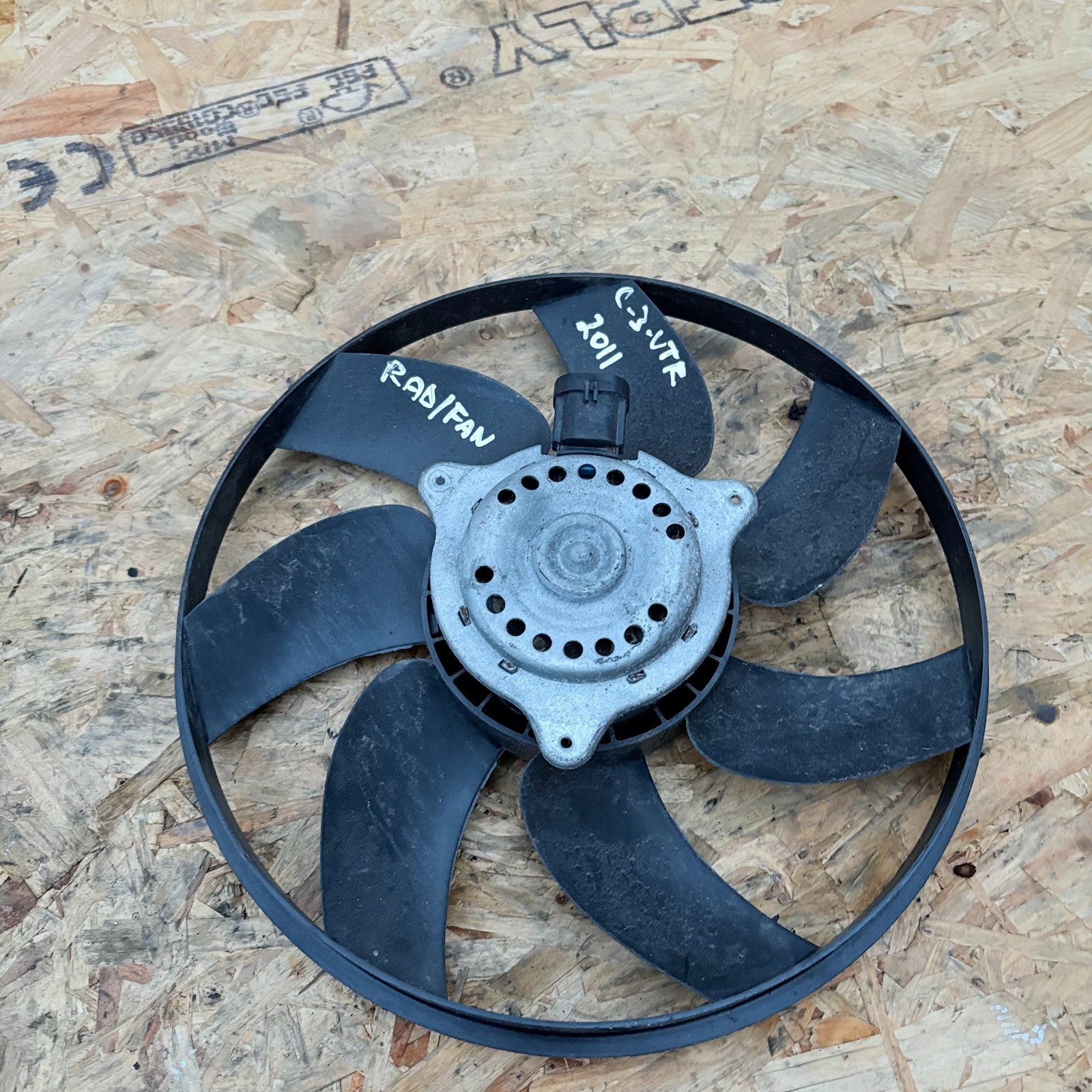 Citroen C3 2009-2013 Radiator Cooling Fan Motor & Blade 9682895680 7 Blade