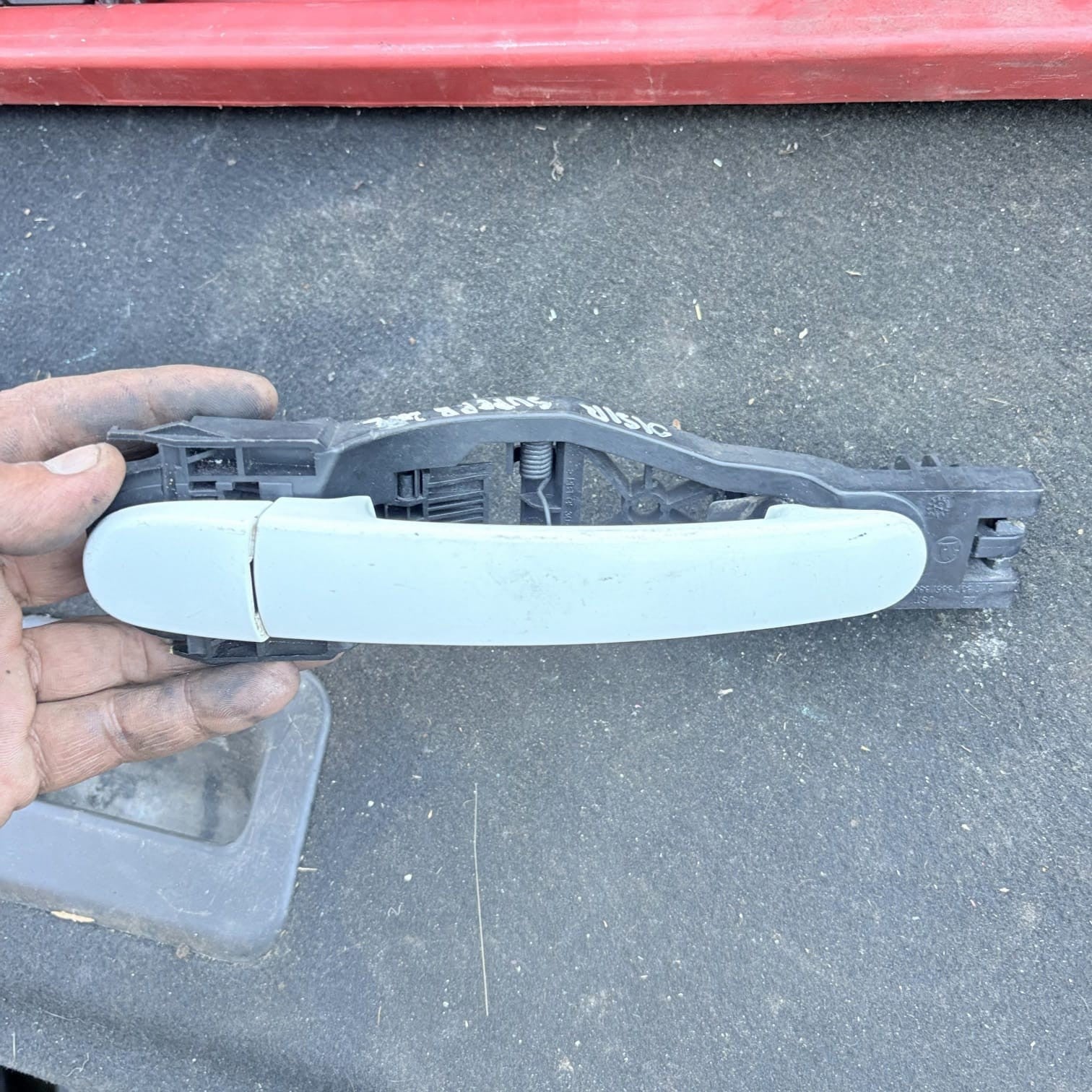 SKODA SUPERB MK1 2002-2008 DRIVER REAR RIGHT OSR EXTERIOR DOOR HANDLE