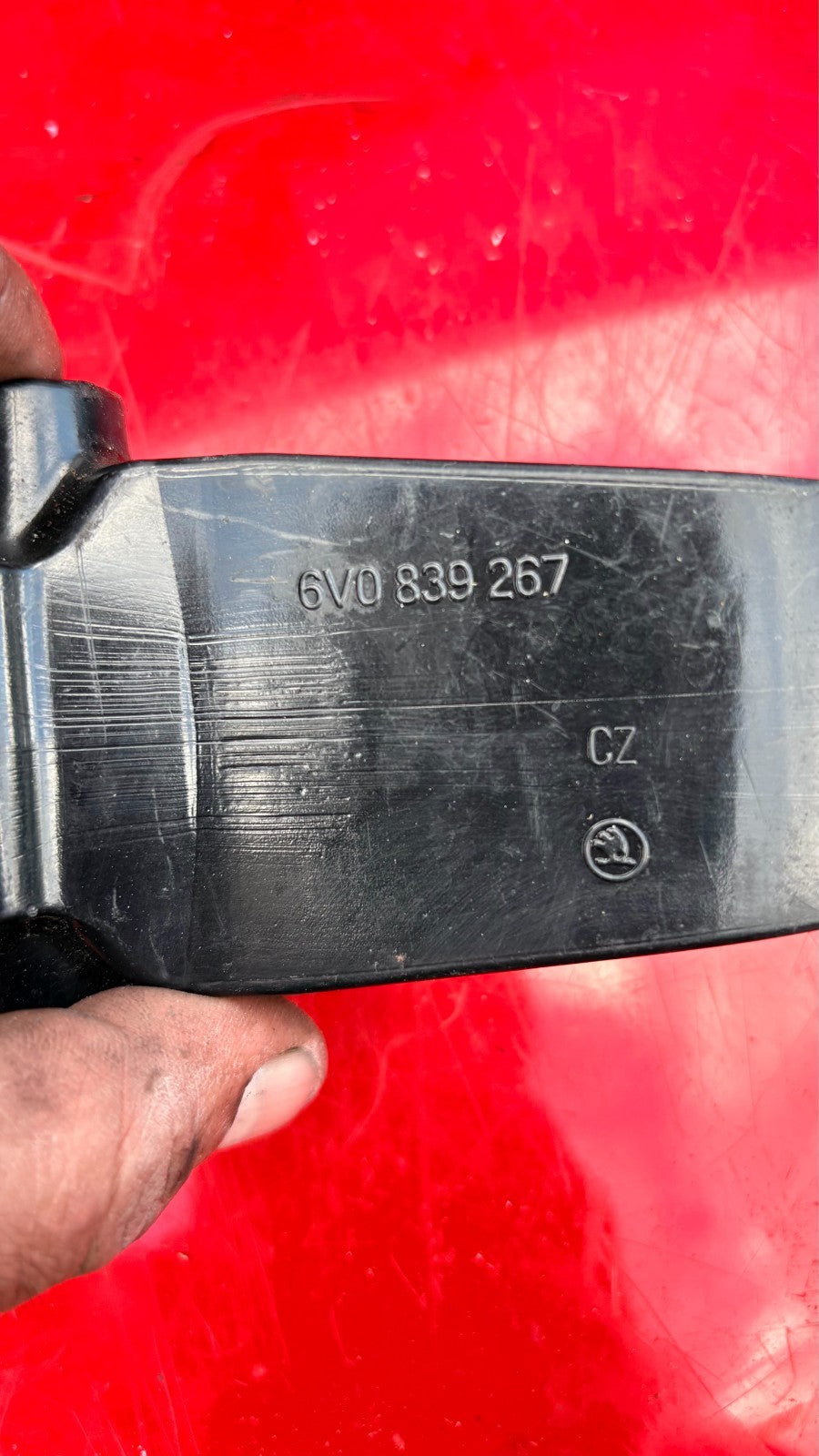SKODA FABIA 2018 MK3 PASSENGER REAR LEFT DOOR CHECK STRAP 6V0839267