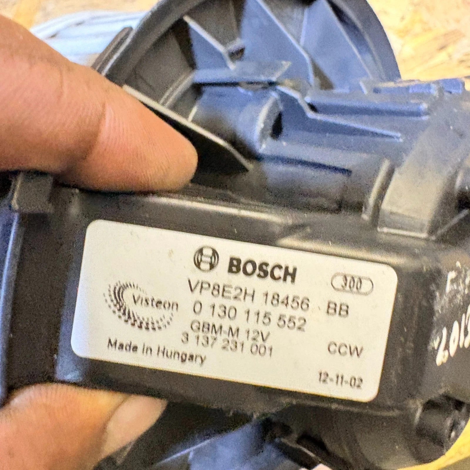 FORD FIESTA MK7 HEATER FAN BLOWER MOTOR VP8E2H-18456-BB 2008 - 2017