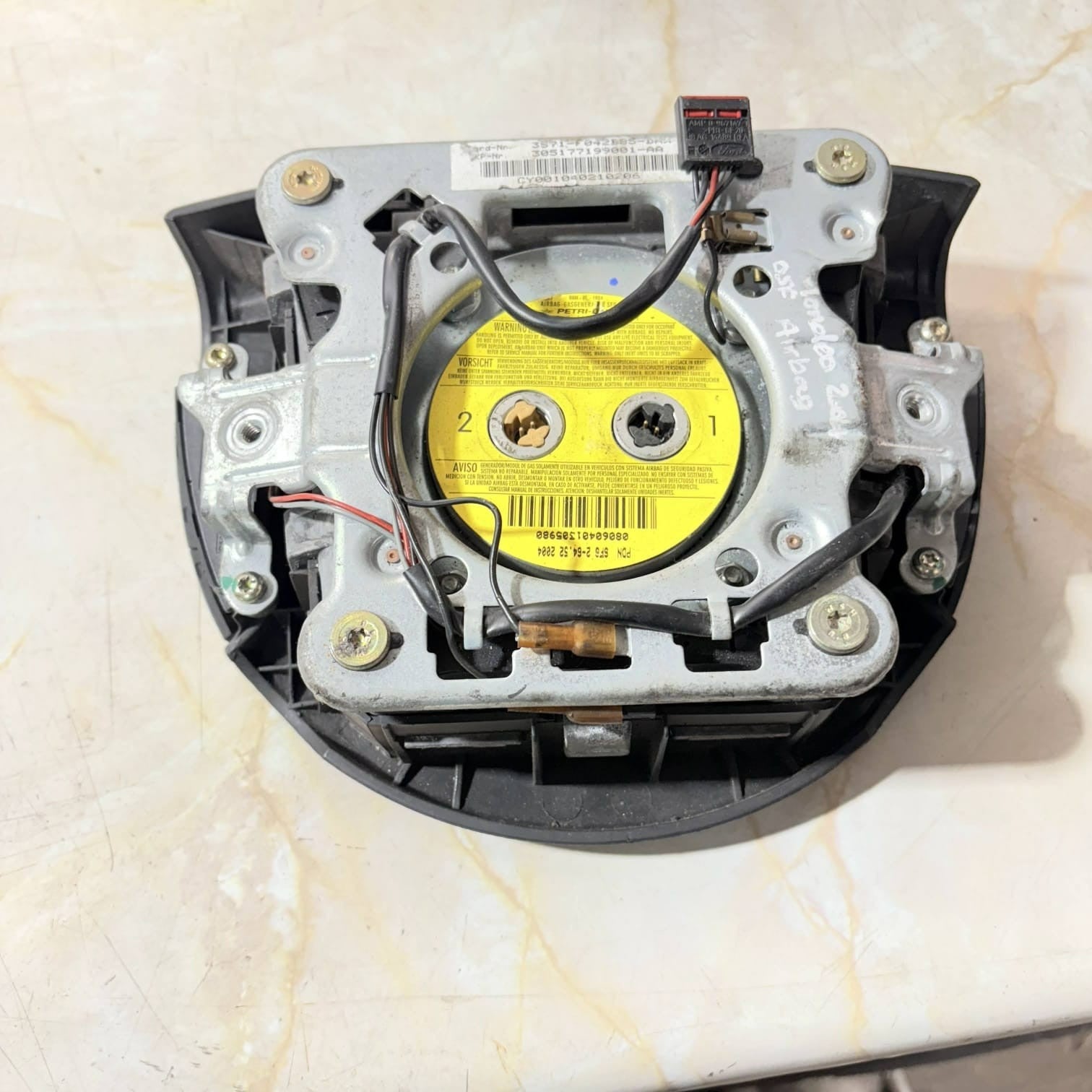 FORD MONDEO MK3 2000-2007 OFFSIDE DRIVER STEERING WHEEL BAG 305177199001-AA