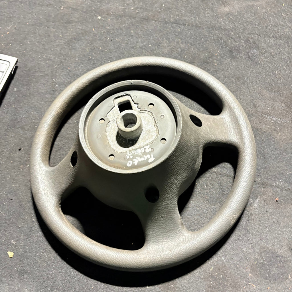 Fiat Punto Mk2 188 Steering Wheel Grey 3 Spoke TRW 1351C510 1999-2012
