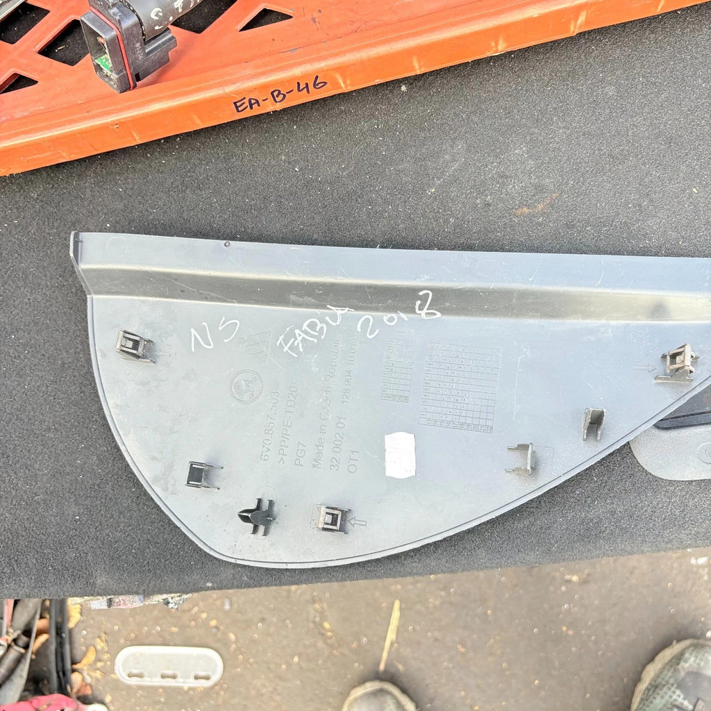 Skoda Fabia Mk3 2015-2021 N/S Passenger Left Dashboard End Trim Cover 6V0857503