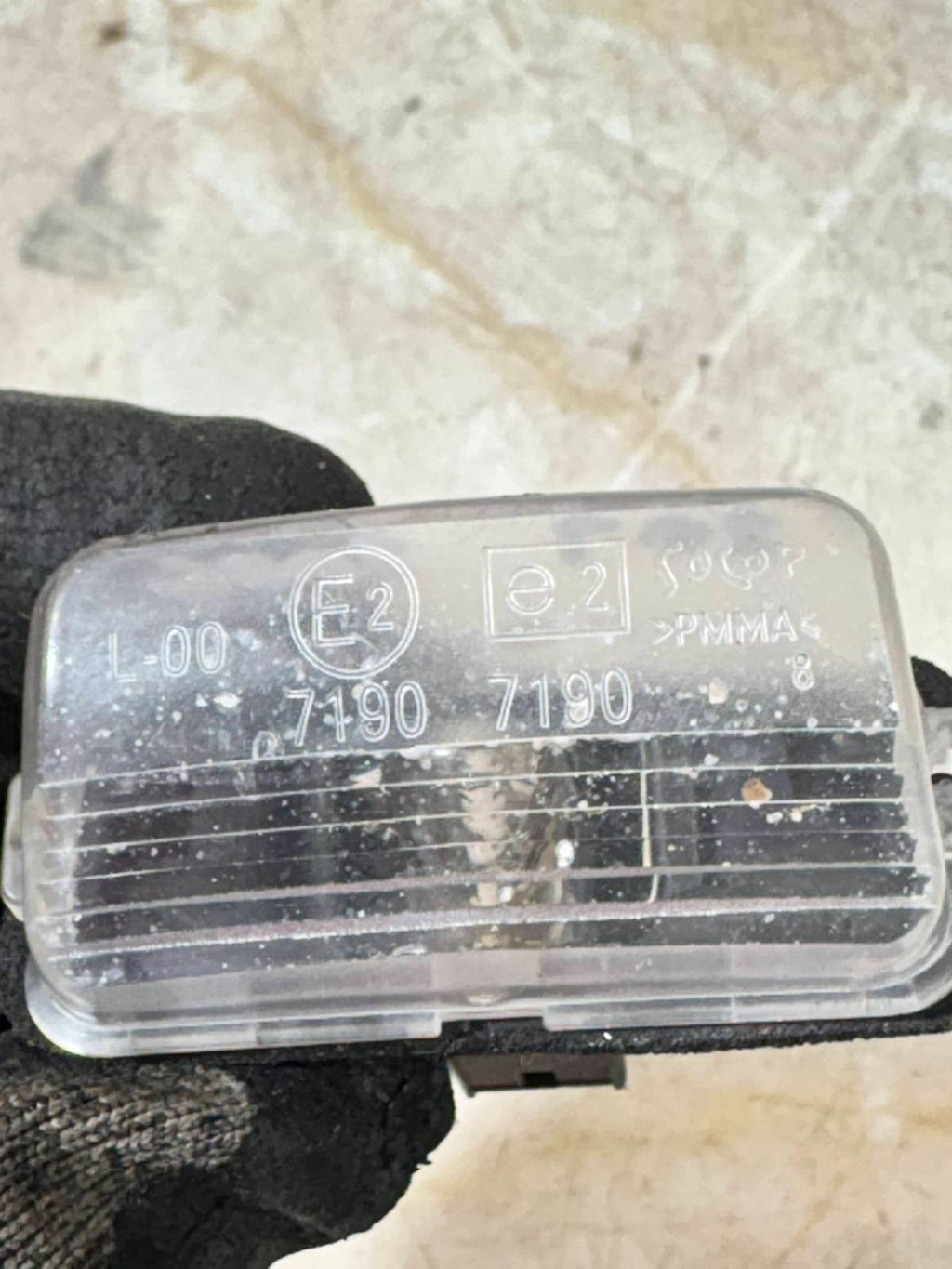 Light License Plate Rear 207 2006 1.4 B 70KW 5M 5P 71907190
