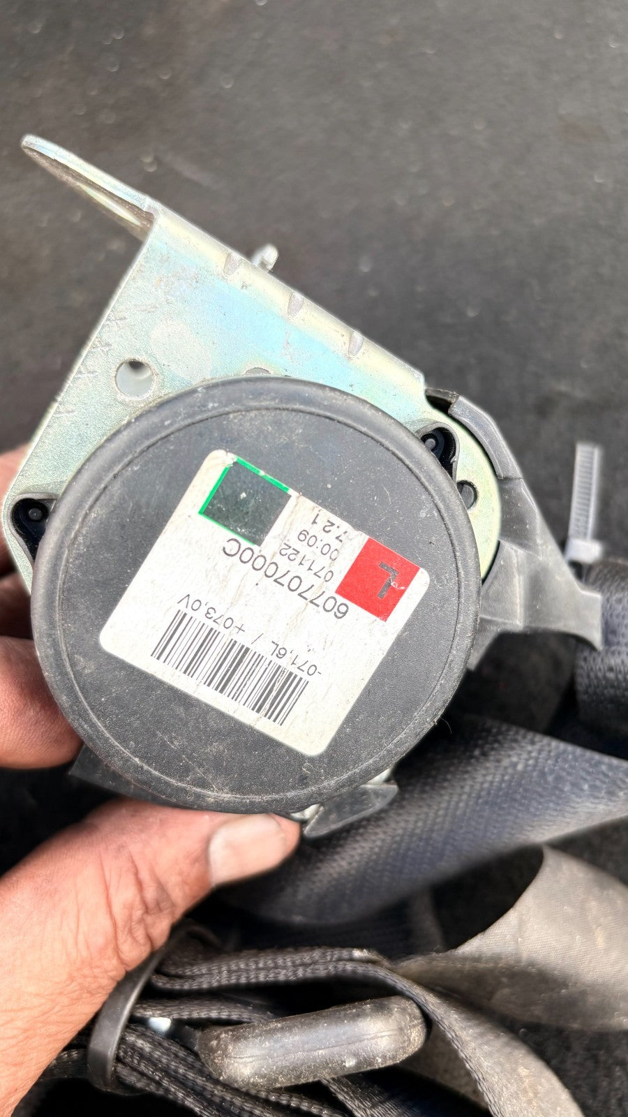 Fiat Grande Punto 2008 Left Passenger N/S Rear Seat Belt 735364858