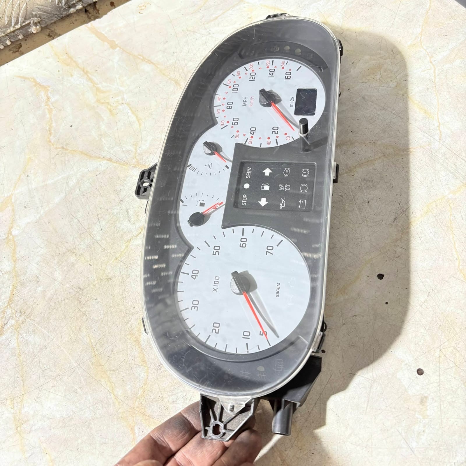 21650176-1 Renault Speedometer Combo Instrument Sagem-2002