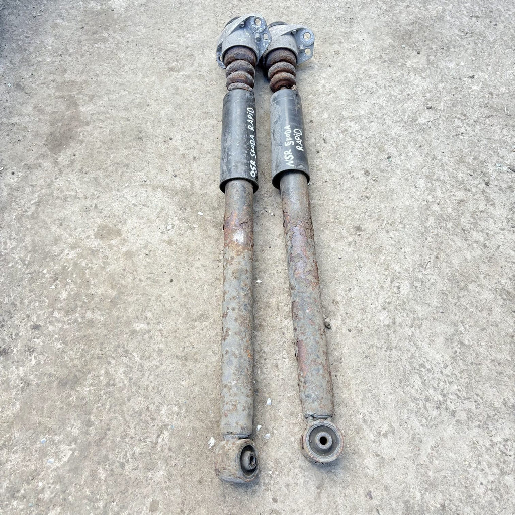 Skoda Rapid 1.6 TDI 2012-2019 Rear Shock Absorbers Pair OSR NSR 6R0513425