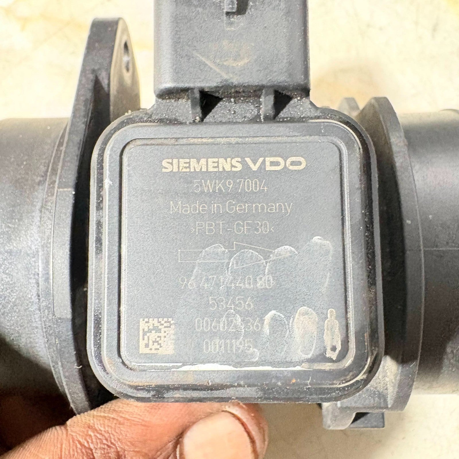 Peugeot 1007 1.4 HDi 2005-2009 MAF Sensor Air Flow Meter 9647144080 VDO 5WK97004