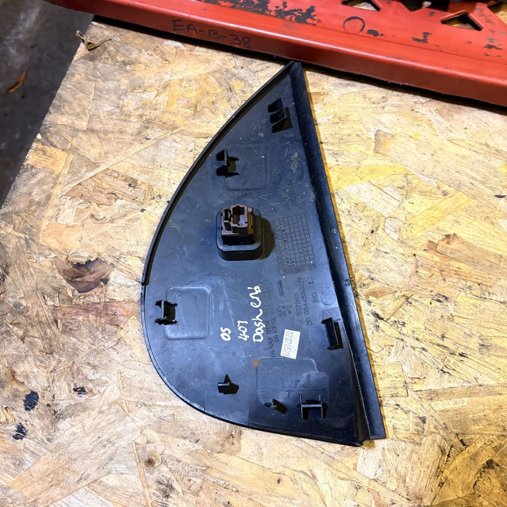 PEUGEOT 407 AIRBAG SWITCH DASHBOARD END PANEL 9651198777 OS