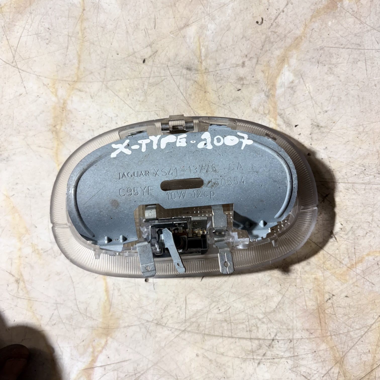 JAGUAR X-TYPE 2007 REAR ROOF INTERIOR LIGHT LAMP XS41-13776-CA
