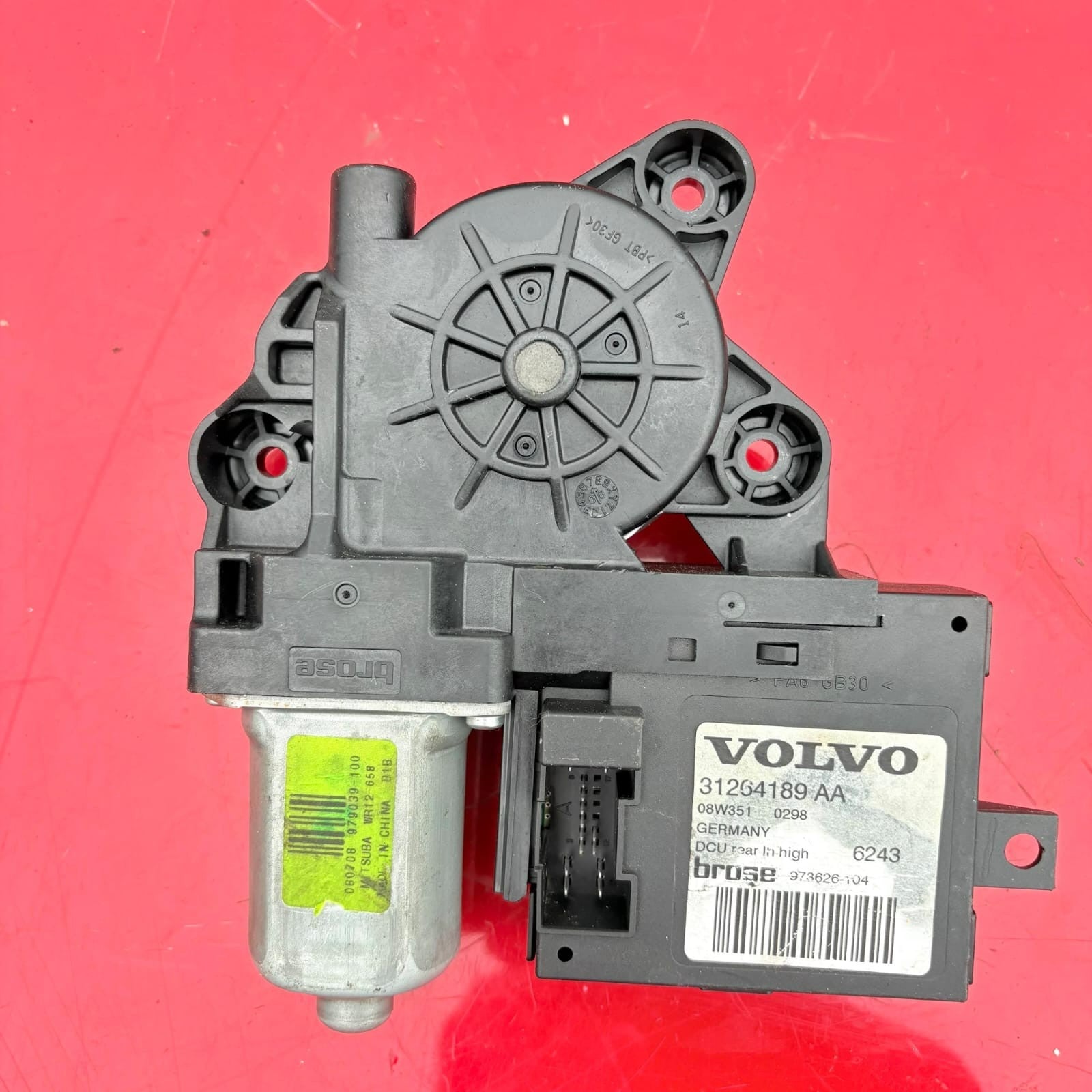 Volvo V50 2009 Nearside Passenger Rear Back Window Motor 31264189AA