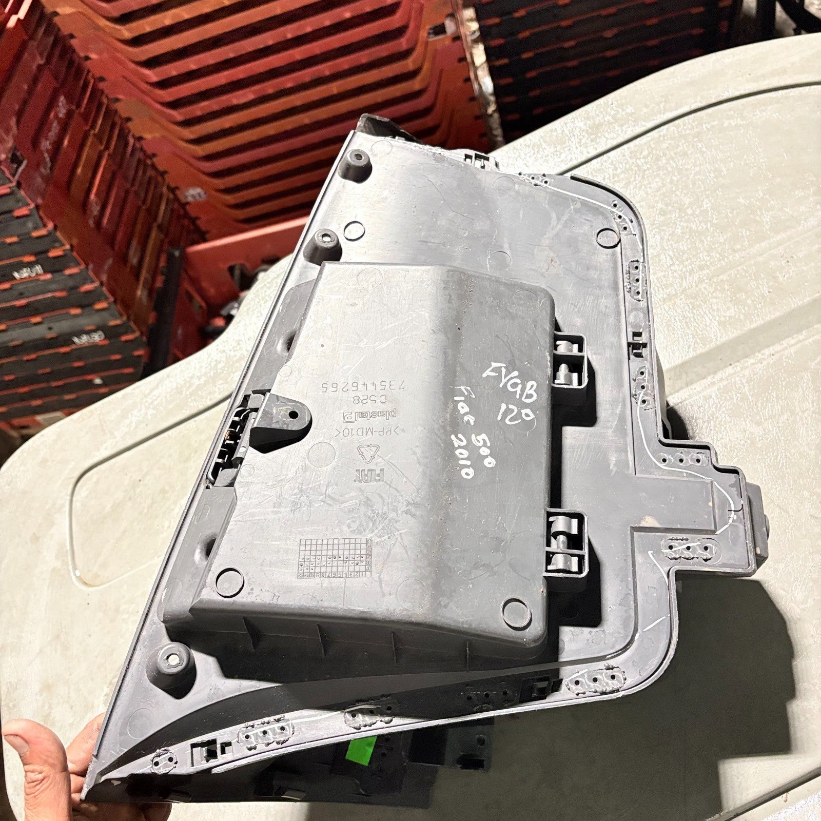 Fiat 500 Mk1 RHD Dashboard Glove Box Storage Compartment 735446265 2007-2014