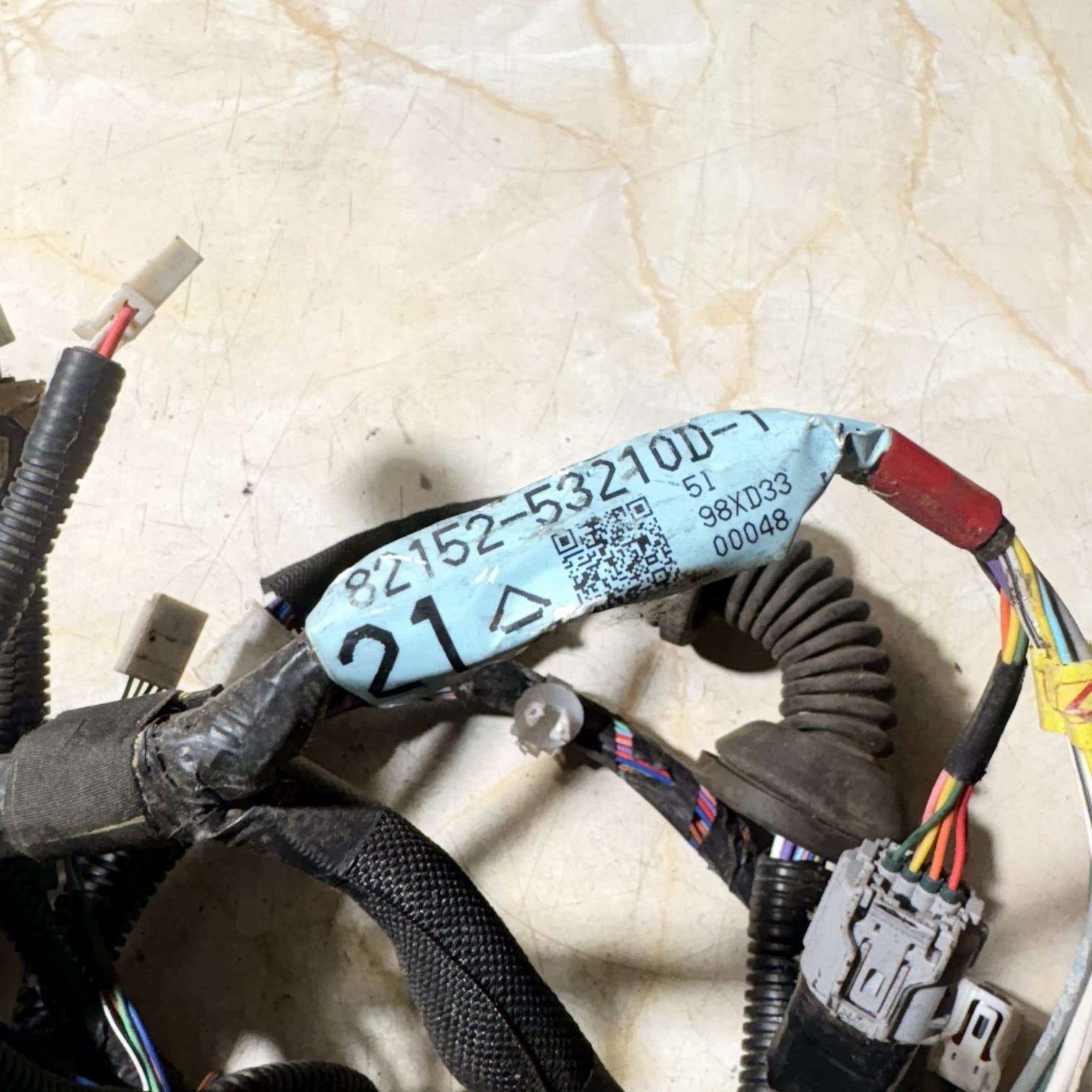LEXUS IS220D Passenger front door wiring harness 82152-53210D-1
