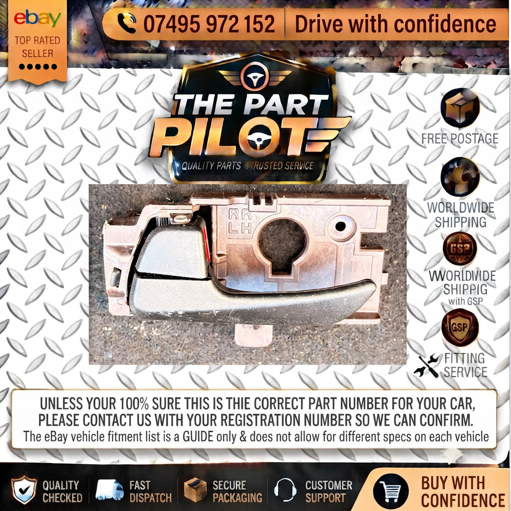 HYUNDAI I10 MK2 13-19 NSR PASSENGER REAR INSIDE DOOR HANDLE 83610B9000