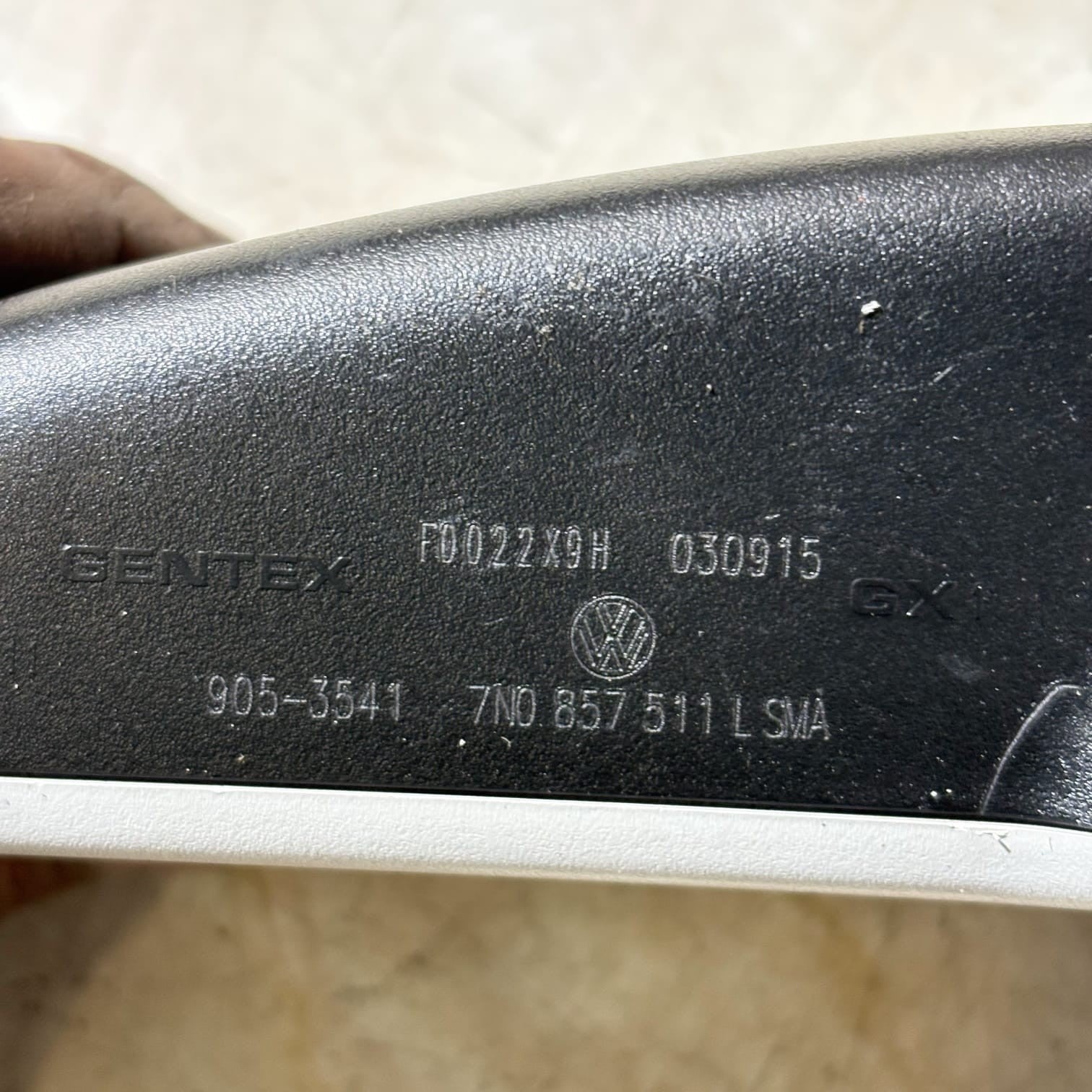 VW GOLF MK7 INTERIOR REAR VIEW MIRROR AUTO DIMMING GREY 7N0857511L 2013-2020