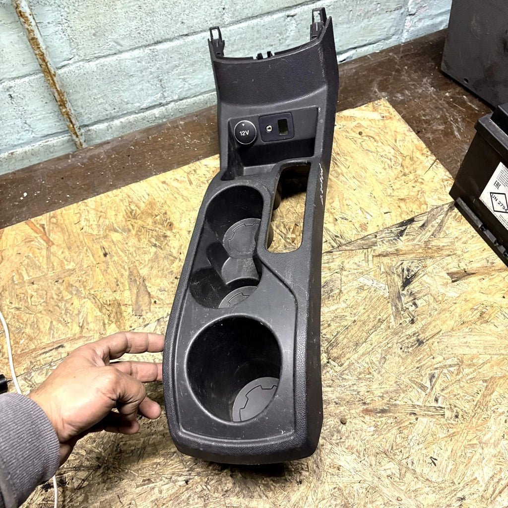Ford EcoSport 2016 Mk1 RHD Centre Console Cup Holder Surround Black 12V Socket