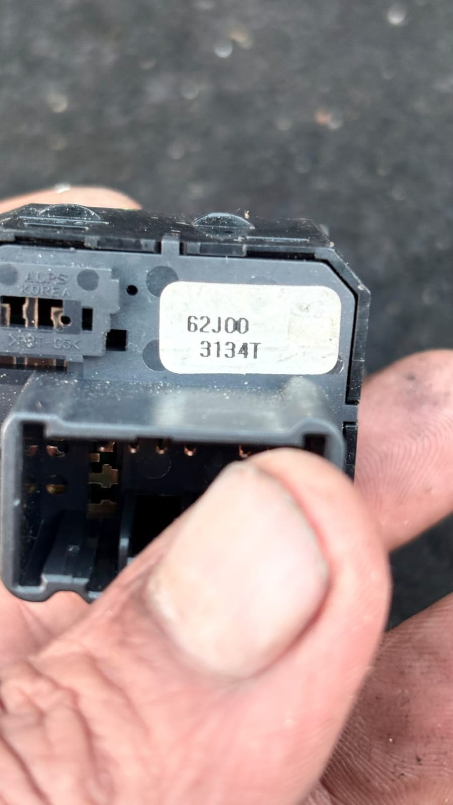 SUZUKI Wing Mirror Switch 62J00 Year Rhd