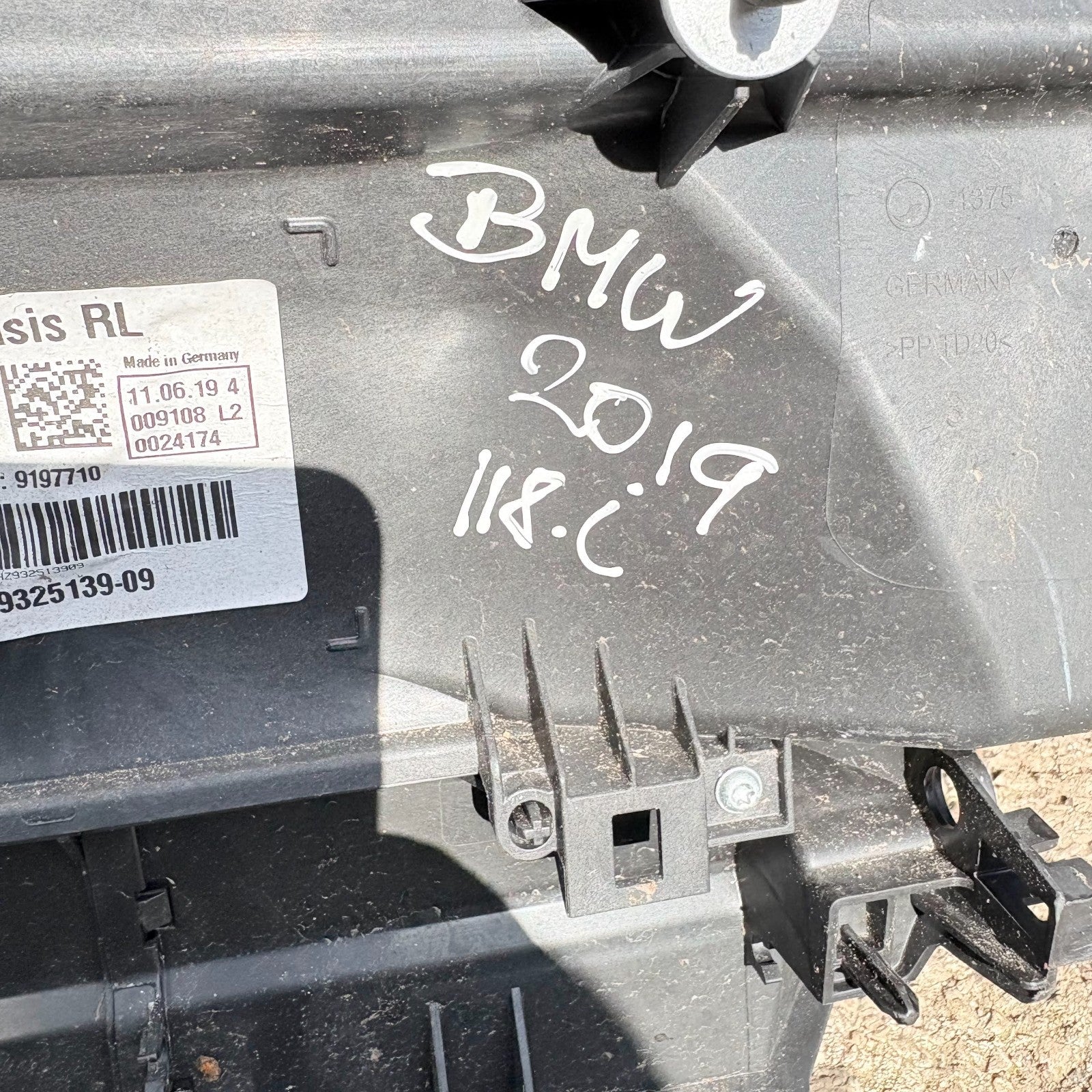BMW 4 SERIES 118i 2019-HEATER UNIT BLOWER BOX 9197710