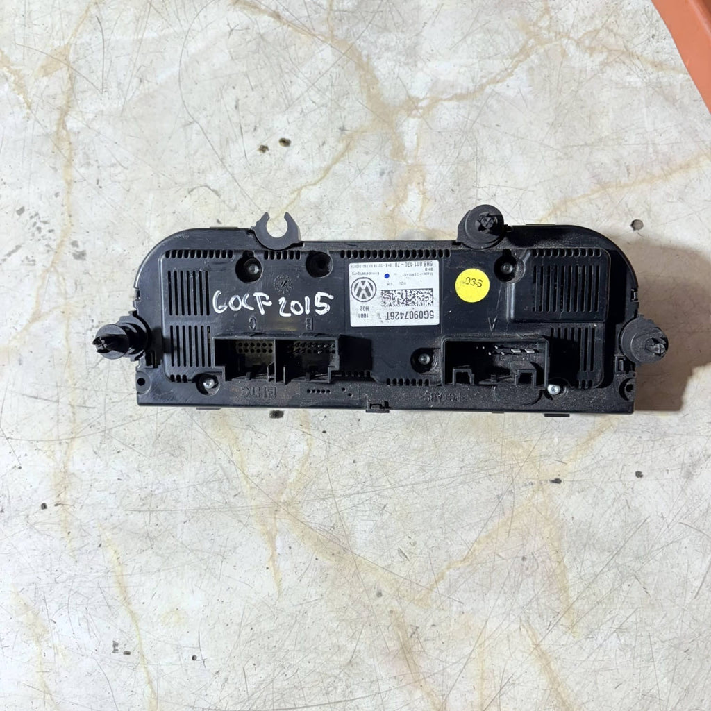 VW GOLF MK7 5G ESTATE 2015-2020 AC HEATER CLIMATE CONTROL PANEL 5G0907426T