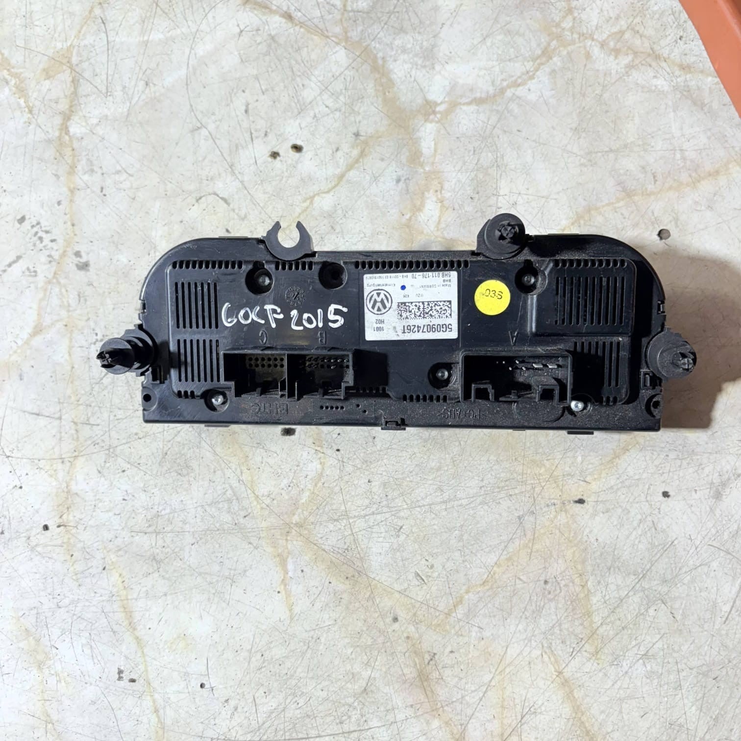 VW GOLF MK7 5G ESTATE 2015-2020 AC HEATER CLIMATE CONTROL PANEL 5G0907426T