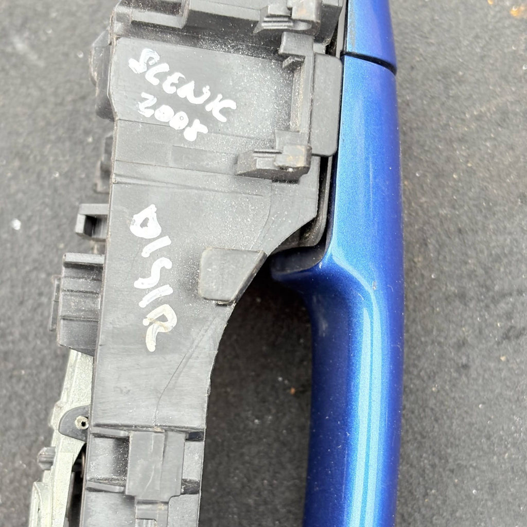 Renault Scenic MK2 2003-2009 OSR Rear Right Exterior Door Handle Blue 8200028463