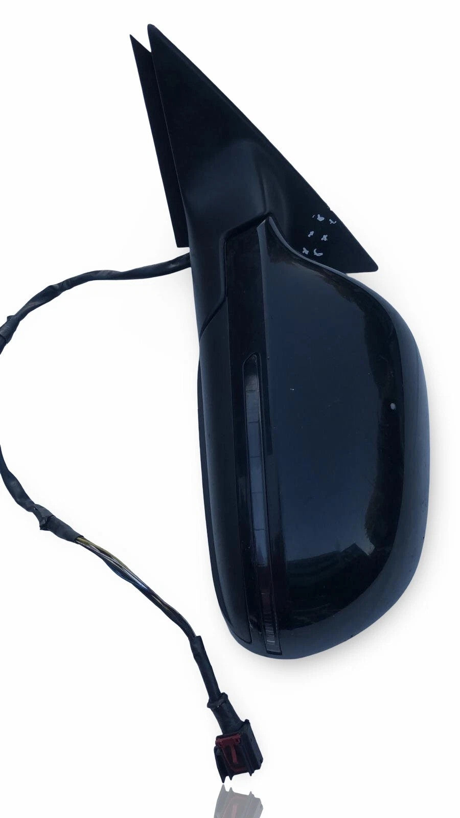 AUDI A3 PASSENGER ELECTRIC WING MIRROR BLACK E1021000 Damaged