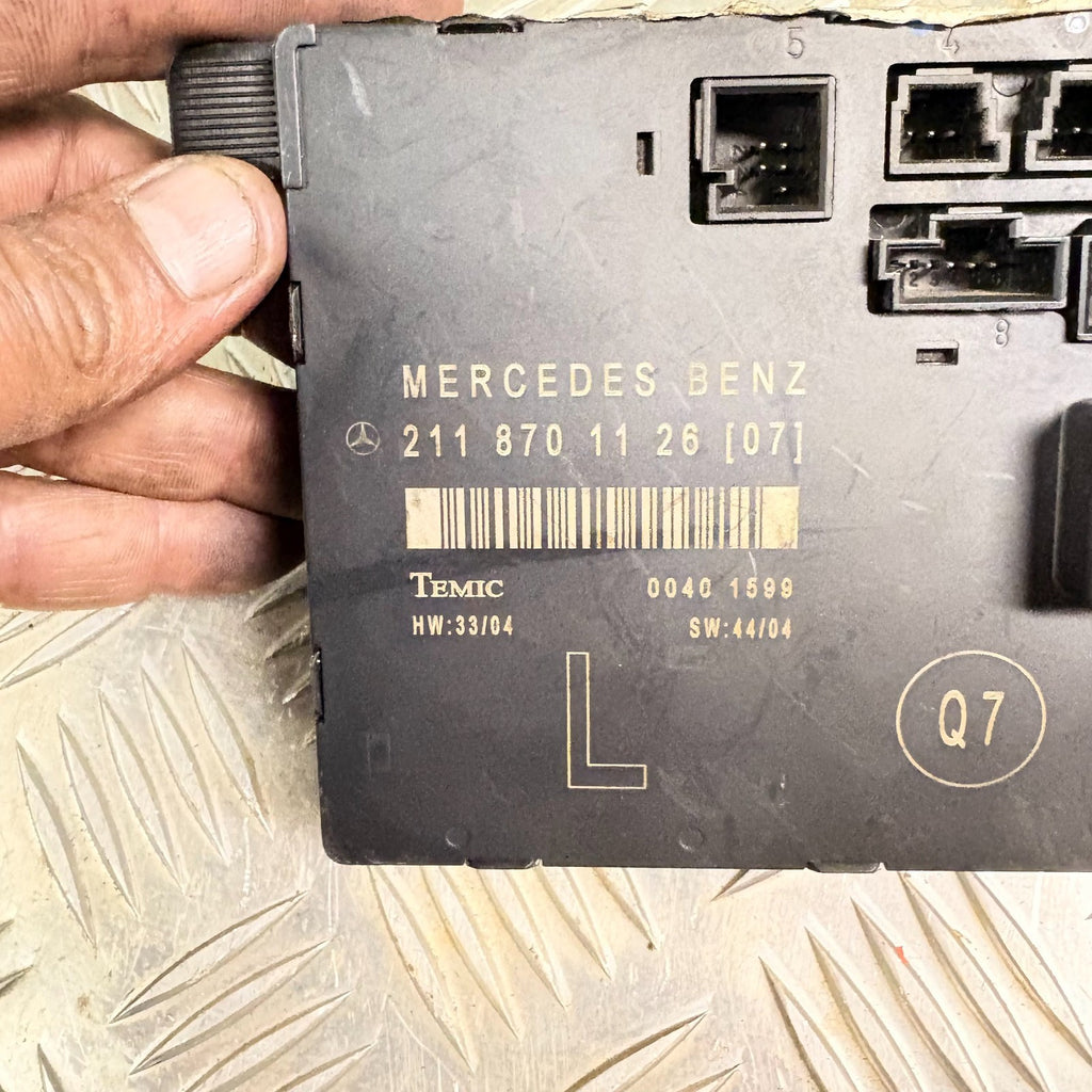 Mercedes E Class W211 E220 2002-2009 Front Left Door Control Module 2118701126