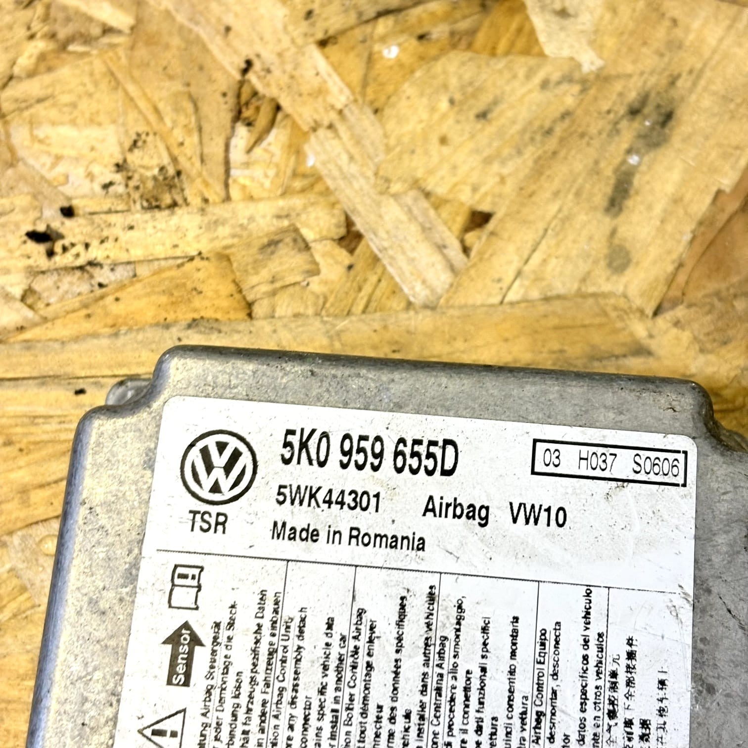 VW Golf MK6 Airbag Crash Control Sensor Module Unit 5K0959655D