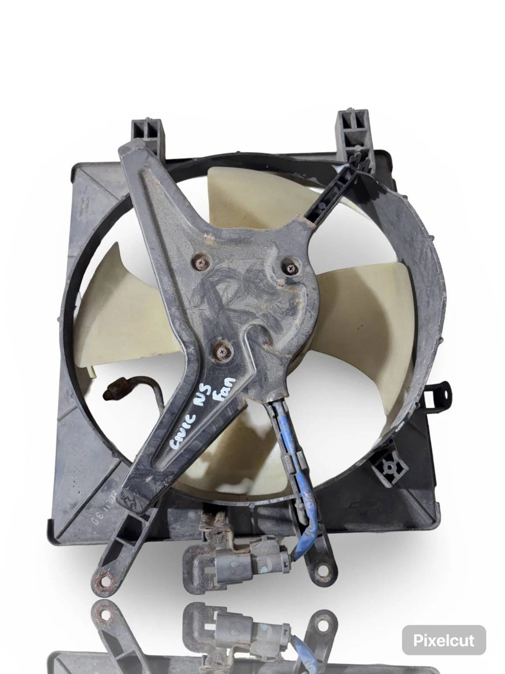 Honda Civic Hybrid 2003-2005 A/C Condenser Fan & Shroud Assembly 38615-PZA-005