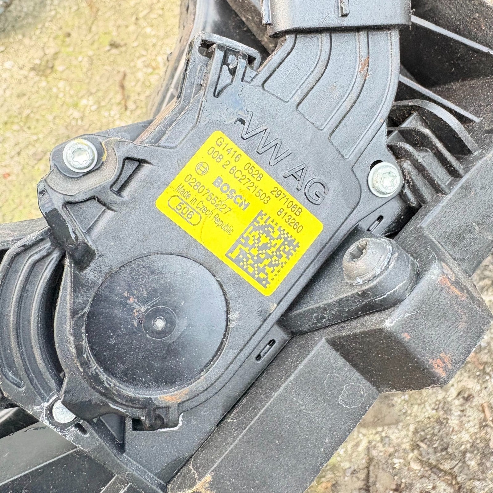VW Polo 6C 2014-2017 Manual Brake and Accelerator Pedal Assembly 6C2721058F