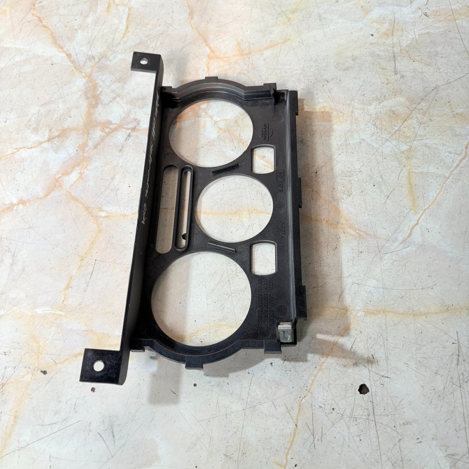 2004 NISSAN CUBE CENTRE CONSOLE HEATER CONTROLS SURROUND TRIM