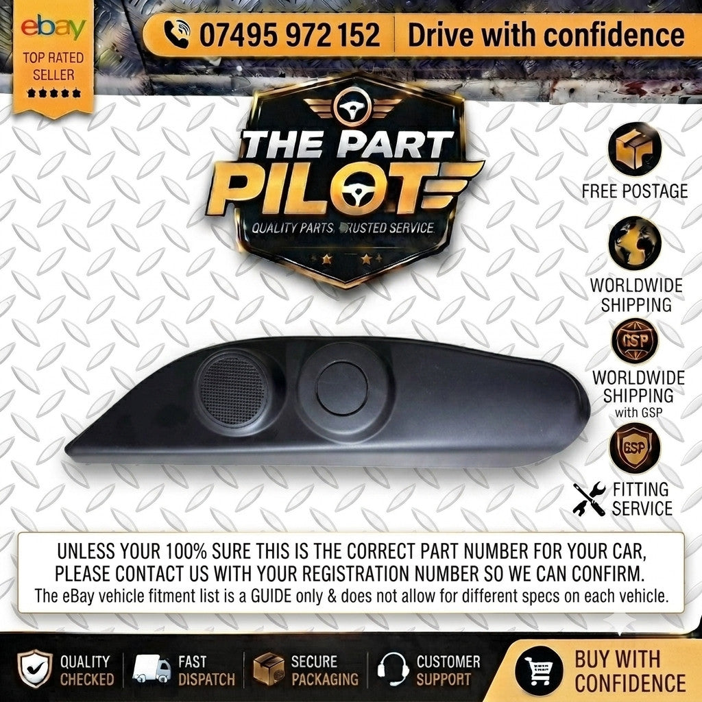 PEUGEOT BIPPER 2007-2017 FRONT LEFT PASSENGER TWEETER SPEAKER COVER 1354942080