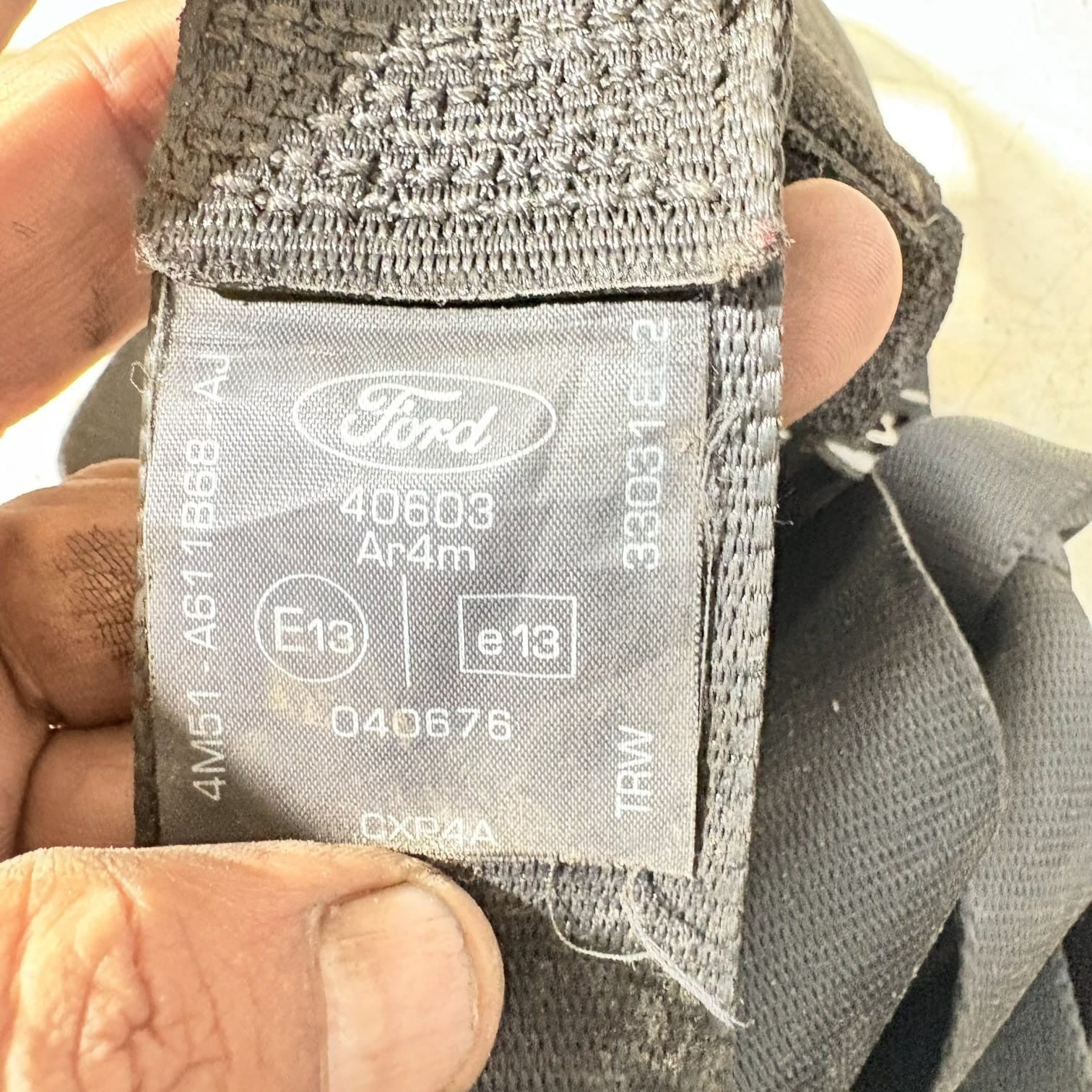 FORD FOCUS MK 2.5 1.8 2006 PASSENGER REAR SEATBELT 4M51A611B68AJ NSR