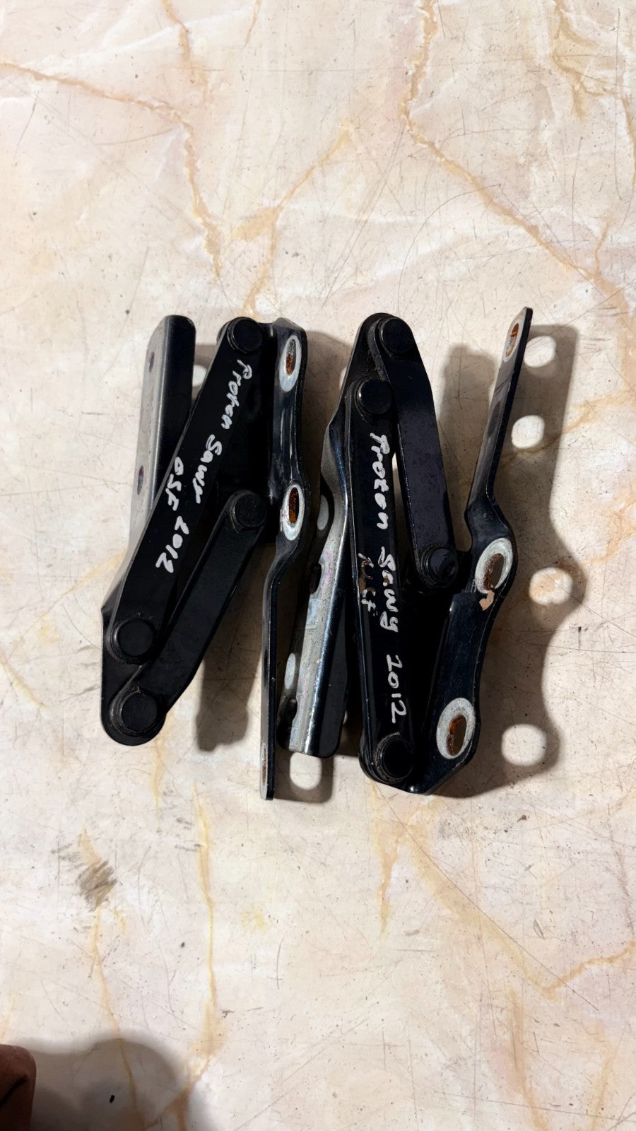 PROTON SAVVY 2012 5DR HATCH FRONT LEFT & RIGHT BONNET HINGES PAIR
